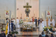 Feier der 1. Heiligen Kommunion in Sankt Maria (Foto: Michael Bohl)